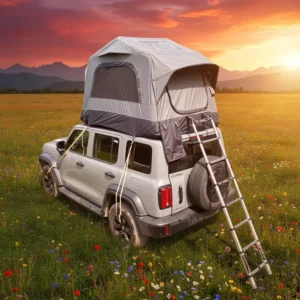 Lightweight Waterproof Four-Season Car Rooftop Tent Oxford Fabric PVC Air Column