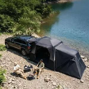 Liveer Modular SUV Tailgate Tent No Setup Required Waterproof PU3000mm Connectable Rear Tent Awning Shade Camping Four Season