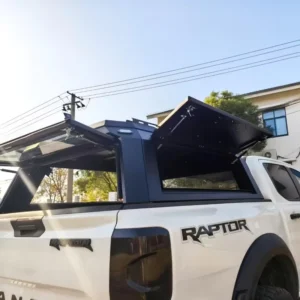 Locking No Drill Waterproof Anti rusted Aluminum Hardtop Truck Camper Shell Canopy Pickup Topper For F150 Ranger Ram Shark 6