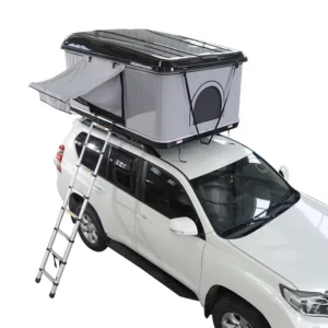Low MOQ Family Fiberglass Suv Off Road Electric Hard Shell Top Fiberglass Rooftop Tent for Camping for 4 Person