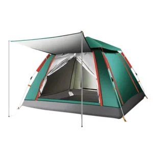 Low MOQ Outdoor Waterproof Automatic Folding Camping Tent with Polyester Oxford Material Customized Color & Logo Portable Design