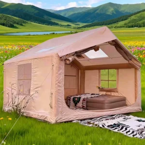 Low Maintenance Design Detachable Air Tube Fully Automatic Camping Tent Simple Clean Anti Mold Outdoor Inflate Tent