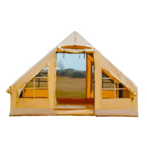 Low Price 2 4 Person 300D Oxford Waterproof Portable Camping Glamping Inflatable Tent Quick Automatic Opening for