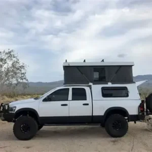 Low Price High Quality Soft Shell Sleeps 4 with Solar Panel Roof Top Tent for Pickup Truck for Pickup Hilux