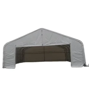 Low Price Metal Galvanized Frame Shelter Structure Tent with PVC PE Cover High Wind Snow Capacity UV Resistant Waterproof