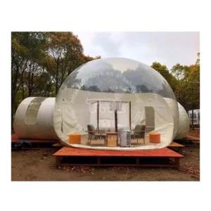 Luxurious Comfortable Two Rooms Inflatable Bubble Tent House with Bedroom Bathroom Inflatable Bubble Tent for Outdoor Camping