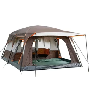 Luxury 10 Person Waterproof Dome Tent Two Bedrooms and One Living Room with Sun Protection Outdoor Camping Tent