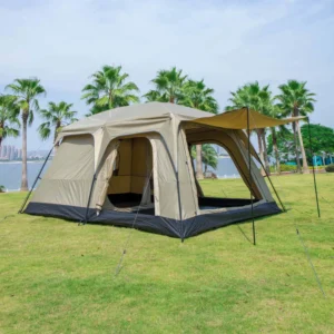 Luxury 3 Room Camping Tent Outdoor Waterproof Camp Tents 3 Rooms for Multi Person Family Trip