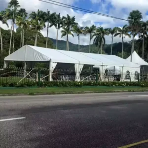 Luxury 6m 8m 9m 10m Width Marquee Tent Waterproof PVC Structure with Aluminum Alloy Frame for Wedding Receptions Parties Events