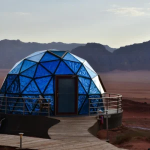 Luxury 6m Modern Tensile Membrane Geodesic Dome Tent White PVC Aluminum Four-Season Triple Layer Two Bedrooms Living