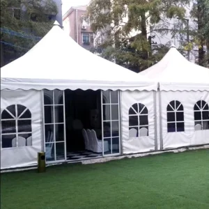 Luxury 6×6 Aluminum Alloy Waterproof Party Wedding Events Pagoda Tent