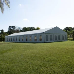 Luxury Aluminum Frame Event Tents with White PVC Covers for Outdoor Celebrations