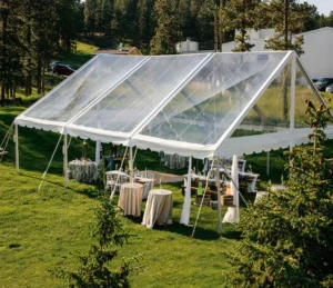 Luxury Aluminum Frame Wedding Party Tent with Transparent Cover Elegant Marquee Tent