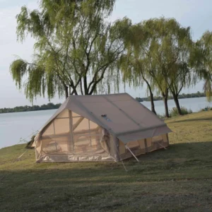 Luxury Automatic Outdoor Glamping Inflatable Tent Foldable Portable Four season Double Layer Waterproof Two Bedrooms Oxford