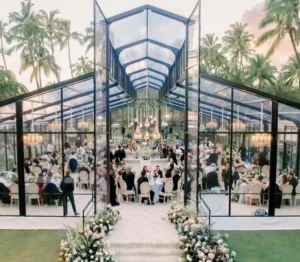 Luxury Castle Style Cathedral Marquee Tent Outdoor Wedding Event Party 500 People Event Tent