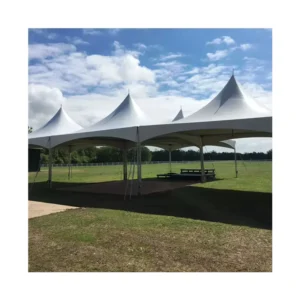 Luxury Customized Color Square Double PVC-Coated Polyester Big Chapiteau De Mariage Outdoor Marquee Tension Tent for Events