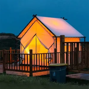 Luxury Double Decker Yurt Tent Oxford Cloth Rainproof Wind Resistant Four season >3000mm Waterproof Outdoor Camping Hotel