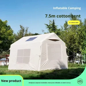 Luxury Double Layer Four season Roof Inflatable Tent 420D Oxford Rainproof Sunshade Quick Setup 7.5 Outdoor Camping Party