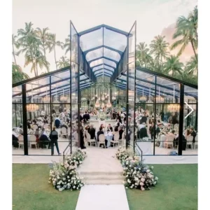 Luxury Exhibition Commercial Marquee Tent Waterproof Outdoor Clear Wedding Party 500 People Tent for Events Modular A Frame Tent
