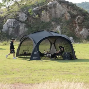 Luxury Extendable Large Dome Family Camping Sun Shelter Outdoor Tent Convenient Folding Gazebo Beach Awning Shade