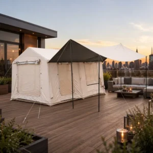 Luxury Family Suite 12sqm Camping Tent Multi room Design Integrated Sunshade Tarp Waterproof Oxford Fabric Heavy Duty PartyHouse