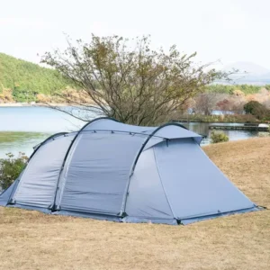 Luxury Family Tunnel Tent 6-8 Person Large Space Waterproof Double Layer OEM Custom Outdoor Camping Tent