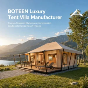 Luxury Four Season Eco Friendly Single Glamping Tent for Resort Villa Safari Premium Outdoor Hotel Accommodation