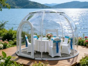 Luxury Full House Igloo Camping Tent Glamping Dome Prefab Bubble House for Resort Hotel