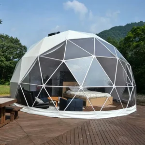 Luxury Galvanized Steel Camping Hotel Dome Tent Garden Round Dome Tent for Resort