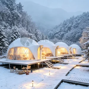 Luxury Geodesic Dome Tent Waterproof UV Resistant Customizable Outdoor Campsite Accommodation Dome Tent Factory Direct Supply