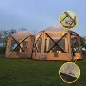 Luxury Glamping Camping Tent 5 8 Person Portable Foldable Automatic Pop up Outdoor Camp Tent