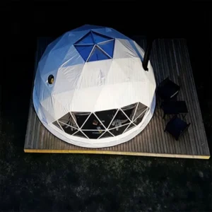 Luxury Glamping Geodesic Dome Tent 5-10m Waterproof Insulated Camping Tent for Hotel Resort Outdoor