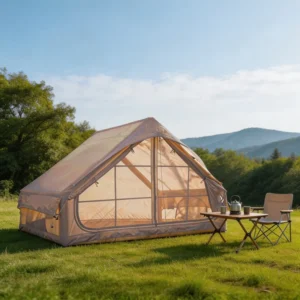 Luxury Glamping Inflatable Cabin Tent With Breathable Mesh Windows for Outdoor Holiday and Leisure Resorts Tent