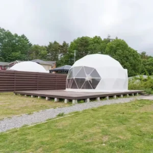 Luxury Glamping Large Capacity Shelter with Breathable Mesh Windows Great Spherical Tent for Summer Camps Beach Trips