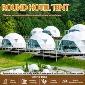 Luxury Glamping Safari Outdoor Glamping Sailing Shape Hotel Tent Waterproof Glamping Safari Lodge Tent for Camping Resort