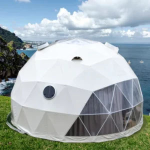 Luxury Glamping Stays Outdoor Resorts Hotels Sustainable PVC Geodesic Dome Tent Stylish Modern Weatherproof Ball Tent