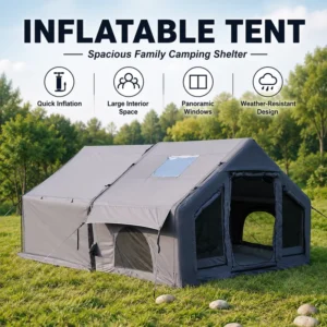 Luxury Glamping Tent Portable Durable Pvc Fabric Inflatable Tent Roof Tent Outdoor Adventure