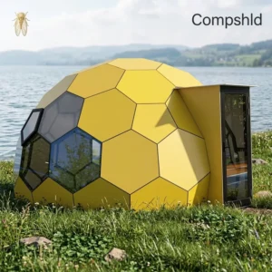 Luxury Hotel Tent 7m Aluminum Alloy Frame 8m Wooden Honeycomb Glass Dome Fireproof Glamping Geodesic 15m 6m 5m Trade Show