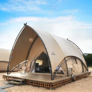 Luxury Hotel Tent Luxury Beach Glamping Tent With Waterproof Canvas Four-Season For Resort Camping