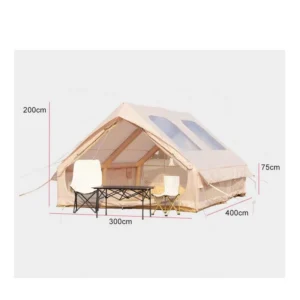 Luxury Inflatable Glamping Tent Waterproof Outdoor Camping Resort Accommodation Tent 12㎡ 13㎡ 17.8㎡ Supply