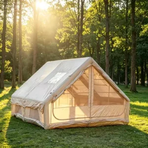 Luxury Inflatable One Bedroom Glamping Tent 6 8 Person Waterproof Thickened Oxford Cloth Automatic Outdoor Camping