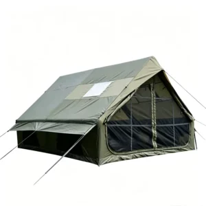Luxury Inflatable Portable Camping Tent 3*4*2m 300D Black Coated Oxford Fabric PVC Air Tube Waterproof Four season Quick