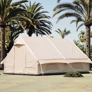 Luxury Inflatable Waterproof Oxford Glamping Tent Two Bedrooms Living Room for Middle Eastern Desert Camping Bedouin Themed
