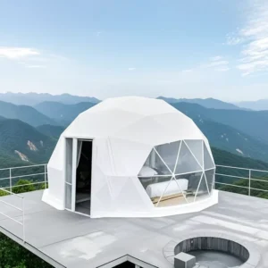 Luxury Modern PVC Transparent Dome Tent Galvanized Steel Frame Four season Snowproof UV Protection for Wedding Events