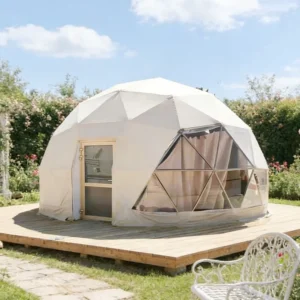 Luxury Modern Transparent PVC Four season Geodesic Dome Tent Outdoor Glamping Events Customizable Size UV Protection Waterproof