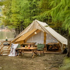 Luxury Outdoor Camping Safari Tent Premium Four season Waterproof One Bedroom Glamping Tent House Wilderness Resorts Adventure