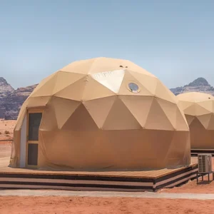 Luxury Outdoor Glamping Yurt Camping Geodesic Dome Tent for Desert