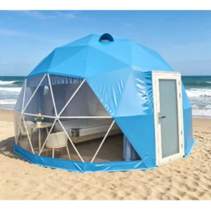 Luxury Outdoor Resort Dome Hotel Tent Custom Colors & Starry Sky Roof 4m to 8m Geodesic Glamping Dome