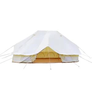 Luxury Outdoor Waterproof Four Season Safari 4*6m Large Glamping Family Camping Yurt Canvas Bell Emperor Tent