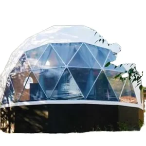 Luxury PVC Folding Dome Tent Single-Layer Modular Capsule Hotel Glamping Tent Outdoor Camping Hiking Store Roof Side Wall